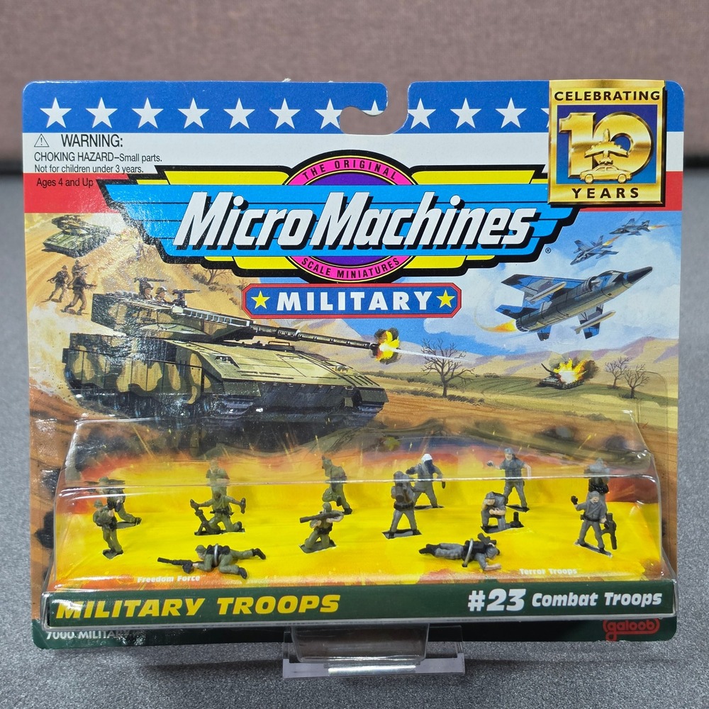Galoob Micro Machines Military #23 Combat Troops Green New 1997 Vintage Toy